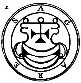 The 1904 Goetia seal of Agares