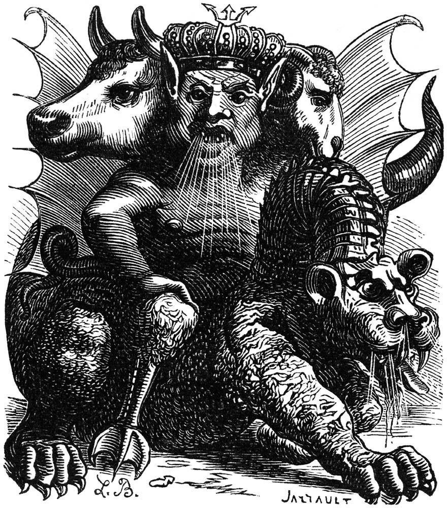 Asmoday as engraved by Louis Le Breton