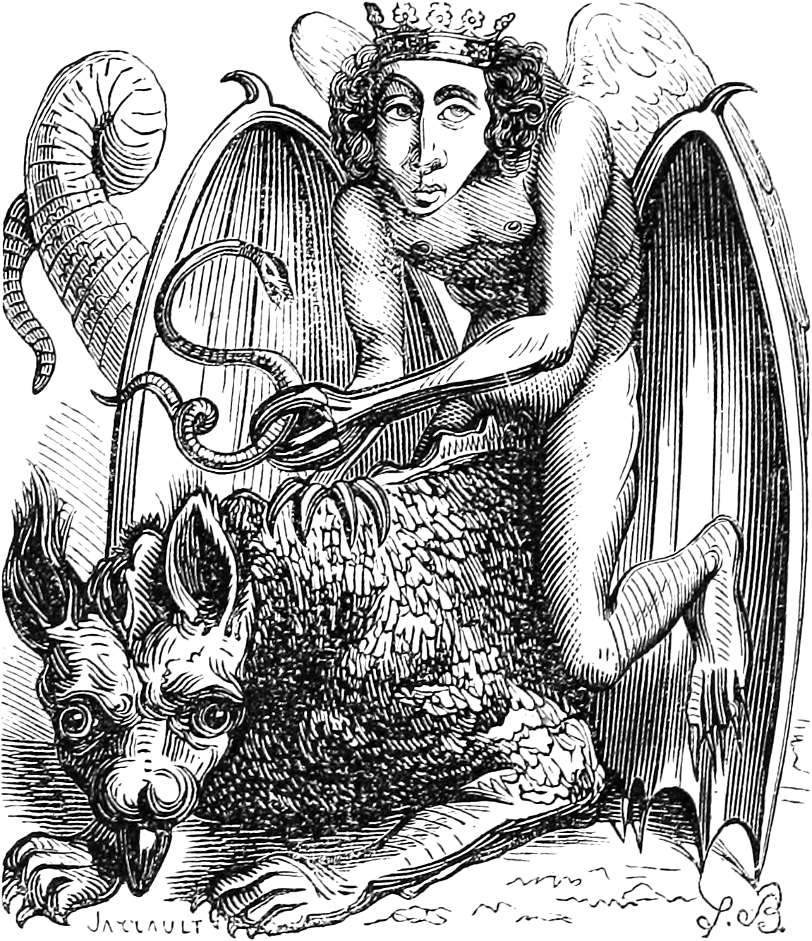 Astaroth as engraved by Louis Le Breton
