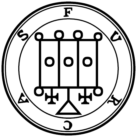 The 1904 Goetia seal of Furcas