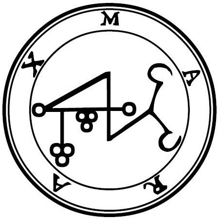 The 1904 Goetia seal of Marax