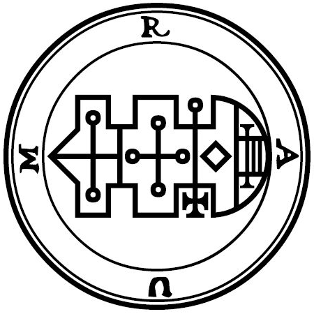 The 1904 Goetia seal of Raum